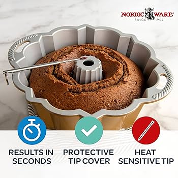 Amazon.com: Nordic Ware Angel Food Cake Pan, 18 Cup Capacity